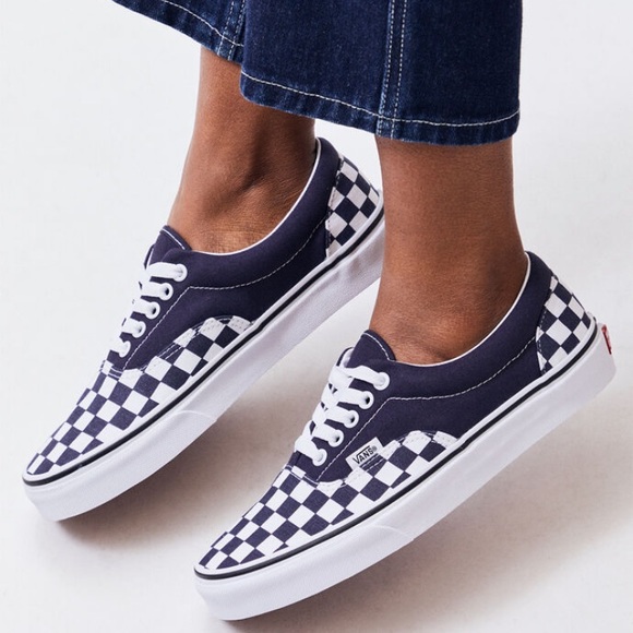 vans authentic pro navy checkerboard